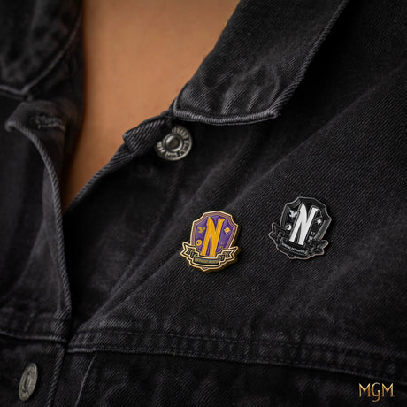 Set of 2 Nevermore Academy Pins - Shop Badges At Gift Moments - 1