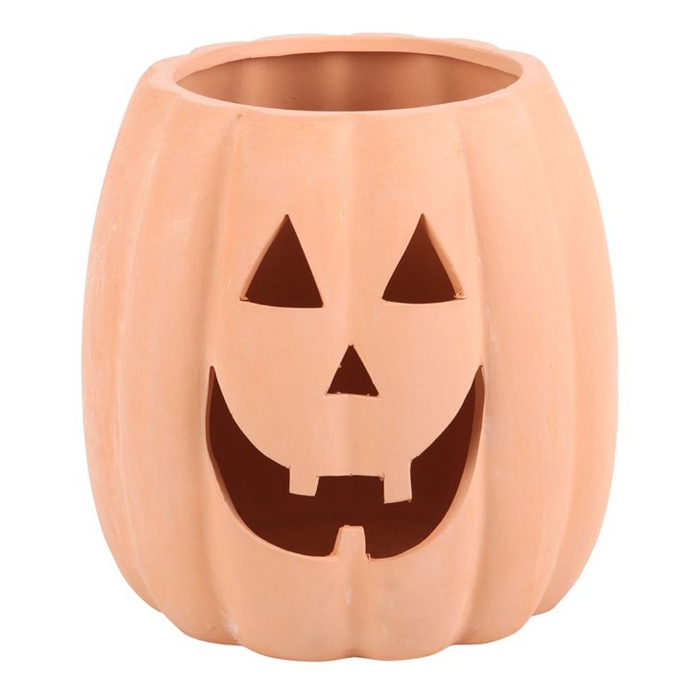 25cm Terracotta Cut Out Pumpkin Decoration: 1 - By Gift Moments