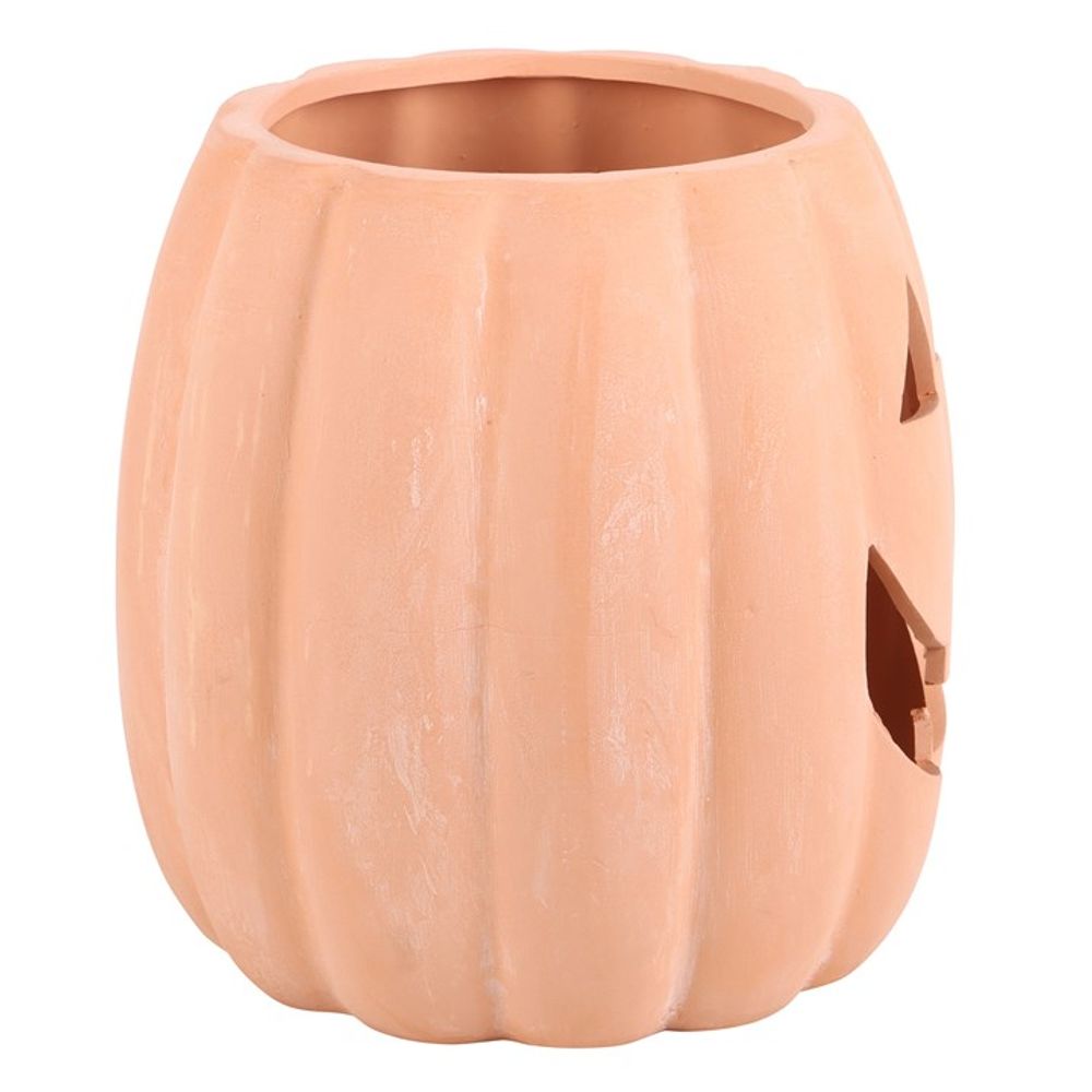 25cm Terracotta Cut Out Pumpkin Decoration: 2 - By Gift Moments