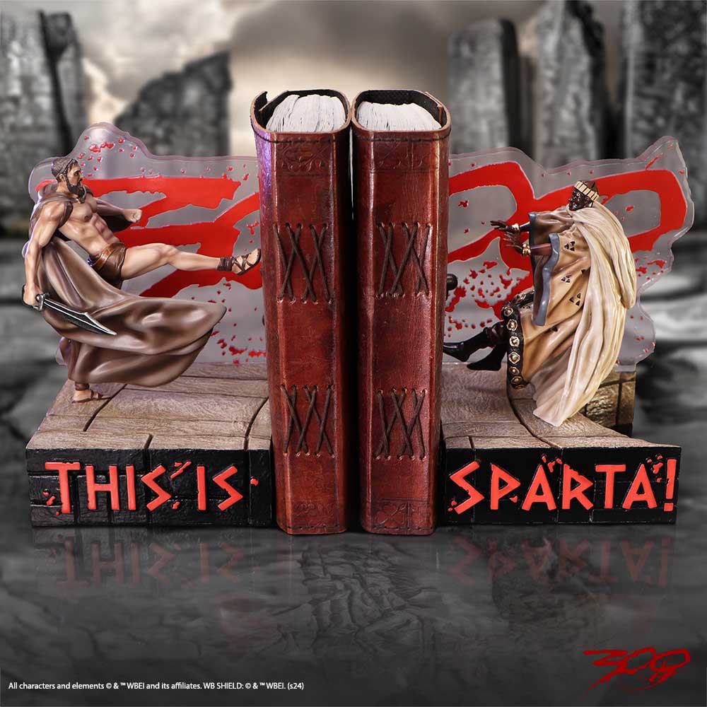 300 ’This Is Sparta’ Battle Bookends - Shop Bookends At Gift Moments - 1