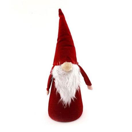 Red Velvet Standing Christmas Gonk 38cm: 1 - Christmas Decorations By Gift Moments