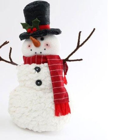 38cm Classic Standing Snowman Decoration: 1 - Christmas Decorations By Gift Moments