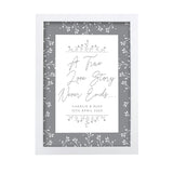 Personalised True Love Story A4 White Framed Print