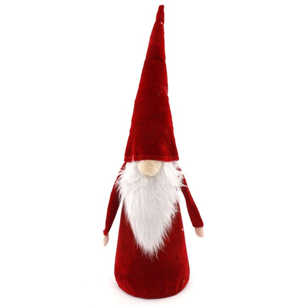 46cm Red Velvet Standing Christmas Gonk: 1 - Christmas Decorations By Gift Moments