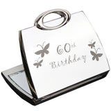60th Birthday Butterfly Compact Mirror: 2 - Compact Mirrors By Gift Moments