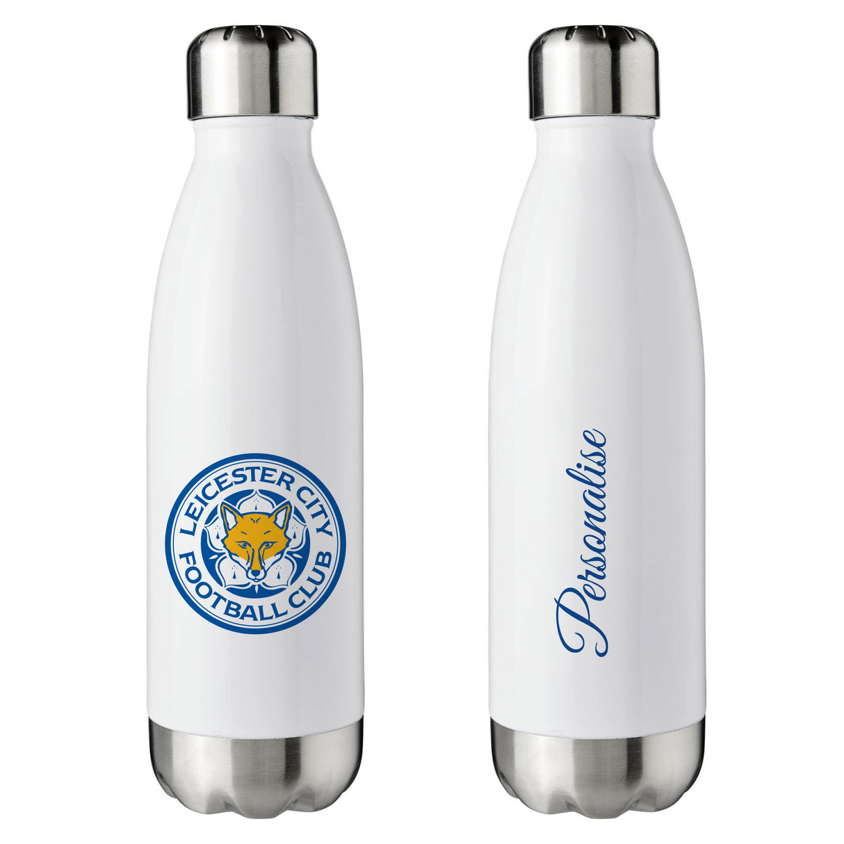 Personalised Leicester City FC Crest Insulated Water Bottle