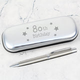 80th Birthday Stars Pen & Box Set: 1 - Pens & Pencils By Gift Moments