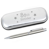 80th Birthday Stars Pen & Box Set: 2 - Pens & Pencils By Gift Moments