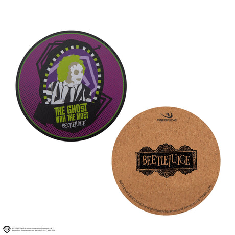 Set of 4 Beetlejuice Coasters - Shop Coasters At Gift Moments - 4