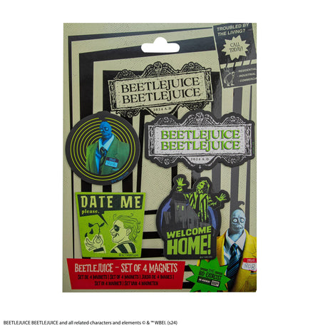Set of 4 Beetlejuice Magnets - Shop Magnets At Gift Moments - 3