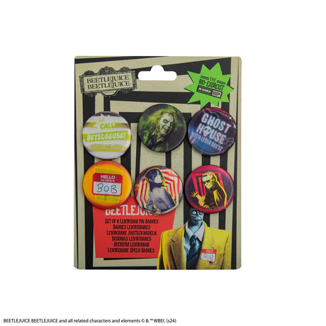 Set of 6 Beetlejuice Lenticular Badges - Shop Badges At Gift Moments - 9