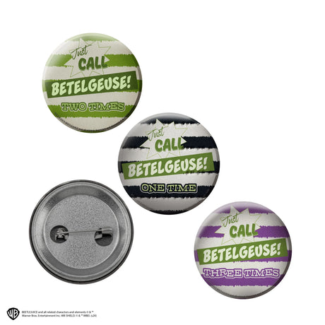Set of 6 Beetlejuice Lenticular Badges - Shop Badges At Gift Moments - 3