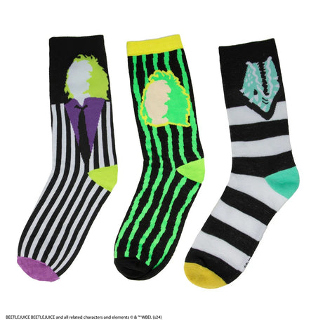 Set of 3 Beetlejuice Socks - Shop Clothing At Gift Moments - 5