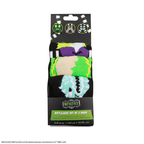 Set of 3 Beetlejuice Socks - Shop Clothing At Gift Moments - 9