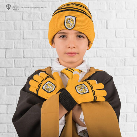 Kids Hufflepuff Gloves and Beanie Set - Shop Caps & Hats At Gift Moments - 1