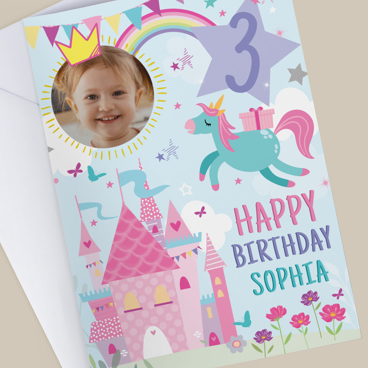Personalised Photo Upload Princess Birthday Card - Shop Greeting Cards At Gift Moments - 2