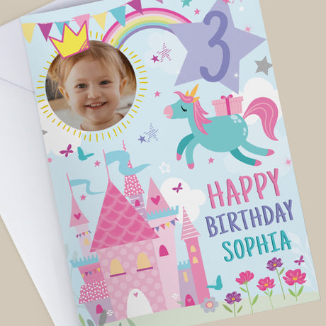 Personalised Photo Upload Princess Birthday Card - Shop Greeting Cards At Gift Moments - 2