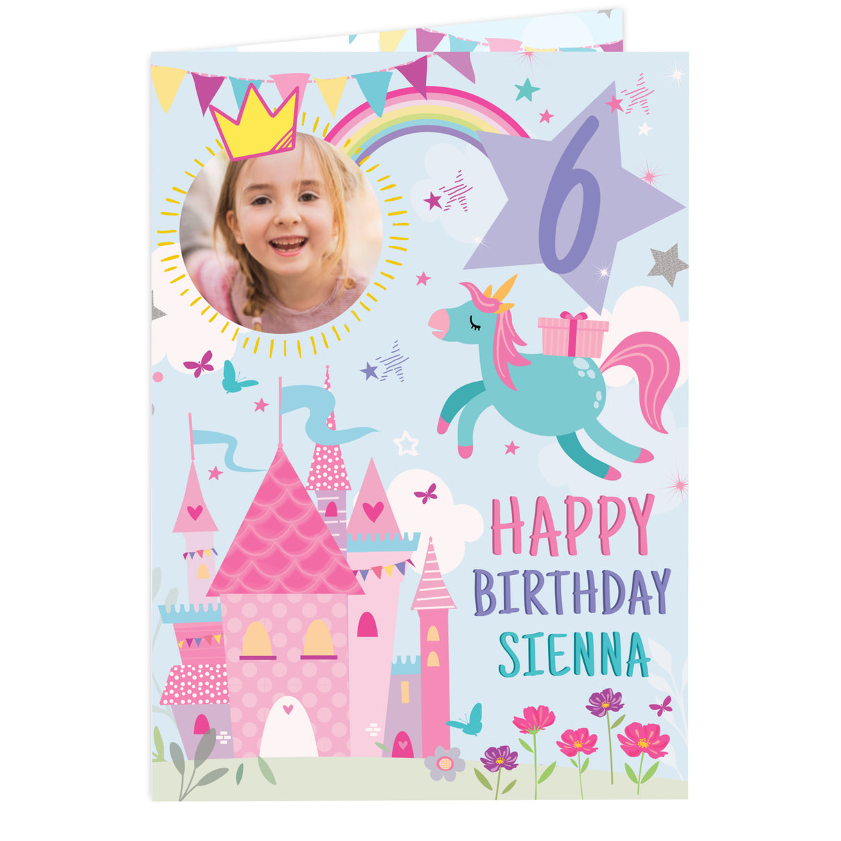 Personalised Photo Upload Princess Birthday Card - Shop Greeting Cards At Gift Moments - 5