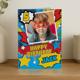 Personalised Photo Upload Superhero Birthday Card - Shop Greeting Cards At Gift Moments - 1