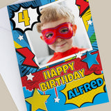Personalised Photo Upload Superhero Birthday Card - Shop Greeting Cards At Gift Moments - 2