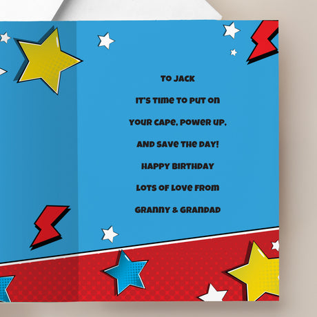 Personalised Photo Upload Superhero Birthday Card - Shop Greeting Cards At Gift Moments - 3