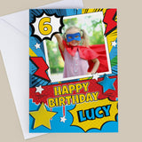 Personalised Photo Upload Superhero Birthday Card - Shop Greeting Cards At Gift Moments - 4