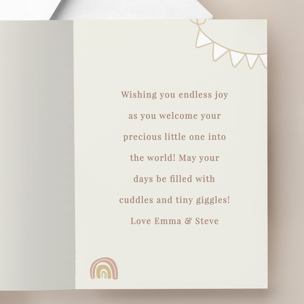 Personalised Photo Upload New Baby Card - Shop Greeting Cards At Gift Moments - 3