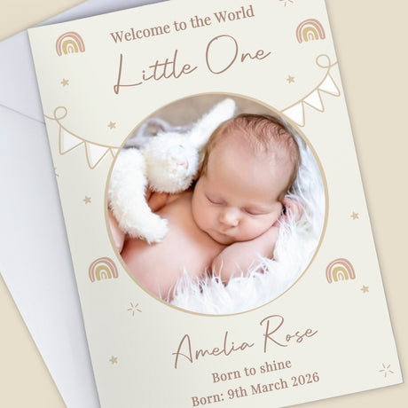 Personalised Photo Upload New Baby Card - Shop Greeting Cards At Gift Moments - 4