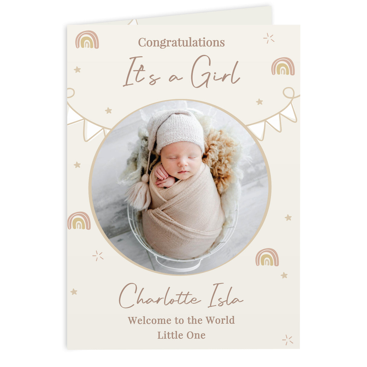 Personalised Photo Upload New Baby Card - Shop Greeting Cards At Gift Moments - 5