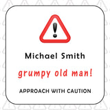 Personalised Grumpy Old Man Coaster Card