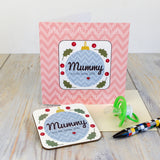 Personalised Mummy Our 1st Christmas Coaster Card