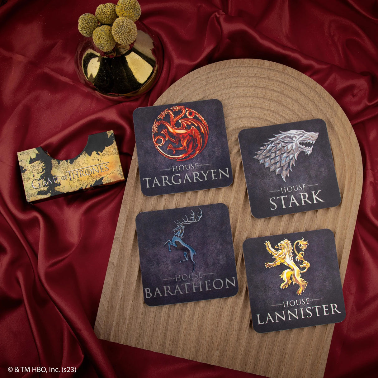 Set of 4 Game of Thrones Coasters - Shop Coasters At Gift Moments - 10