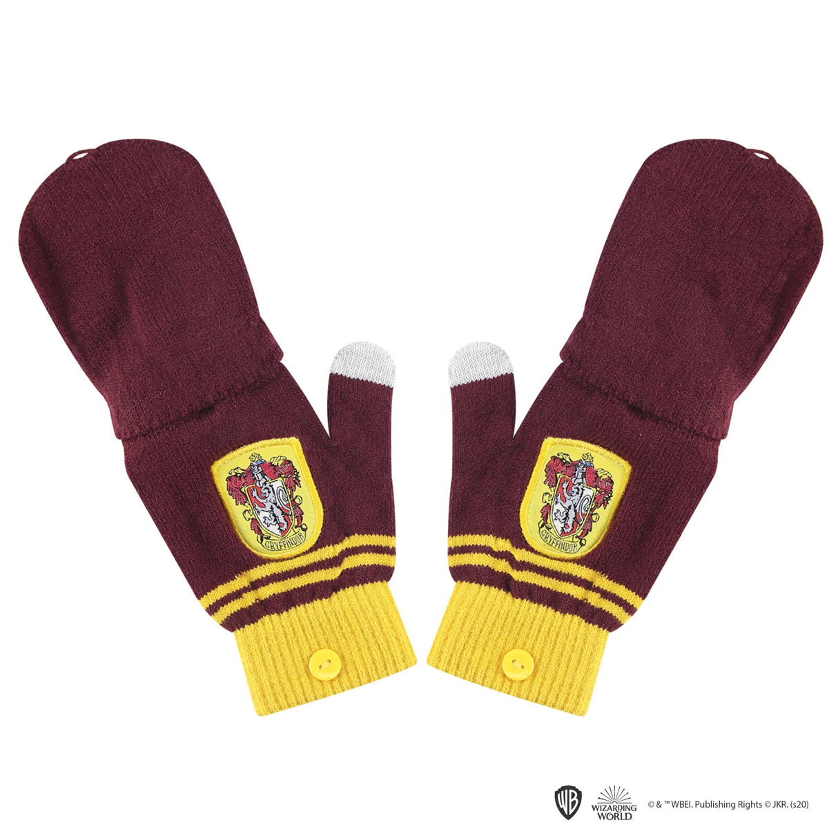 Gloves Mitten Fingerless - Gryffindor
