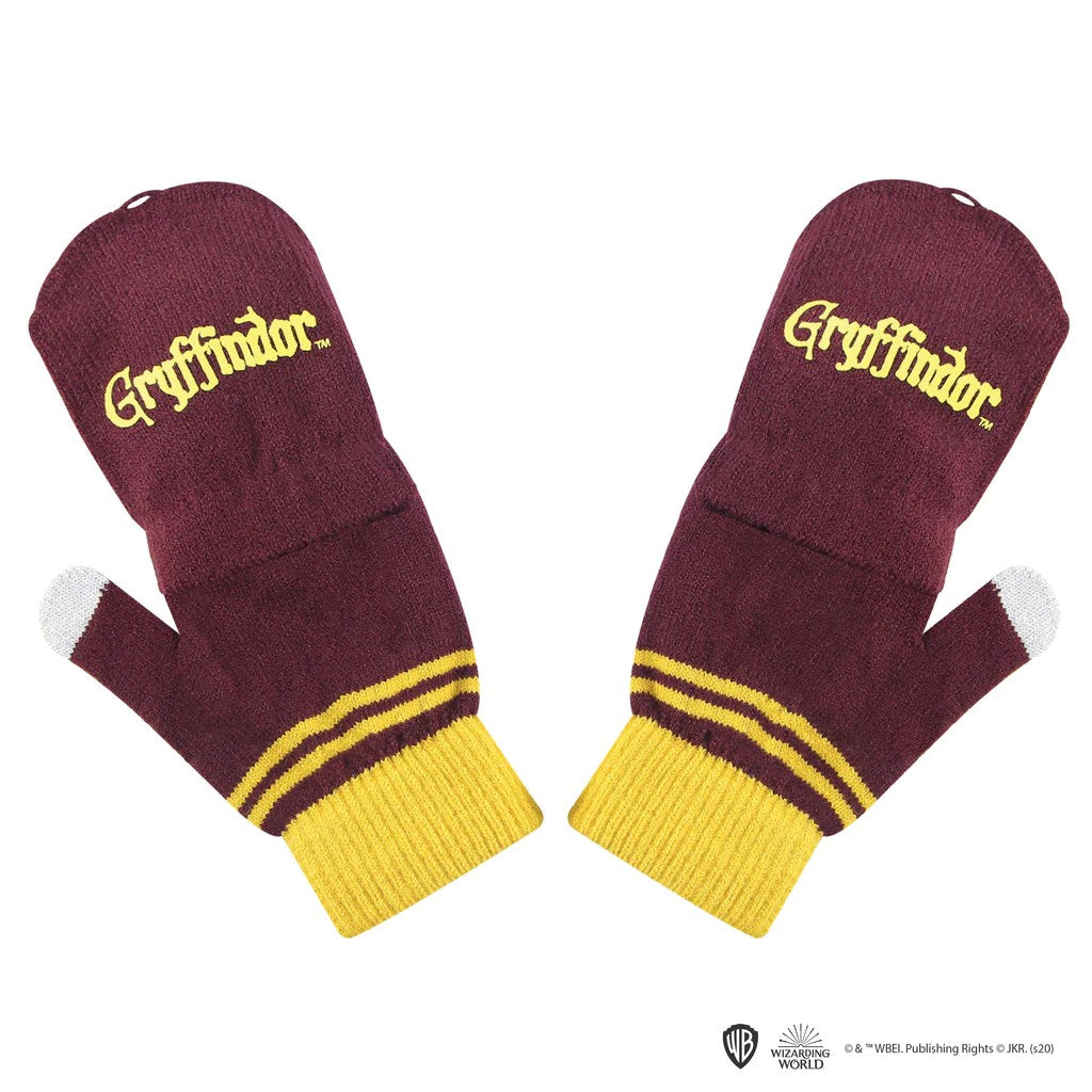 Gloves Mitten Fingerless - Gryffindor