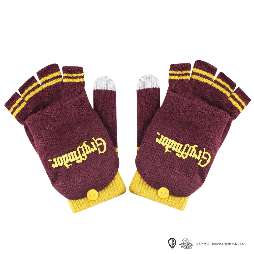 Gloves Mitten Fingerless - Gryffindor