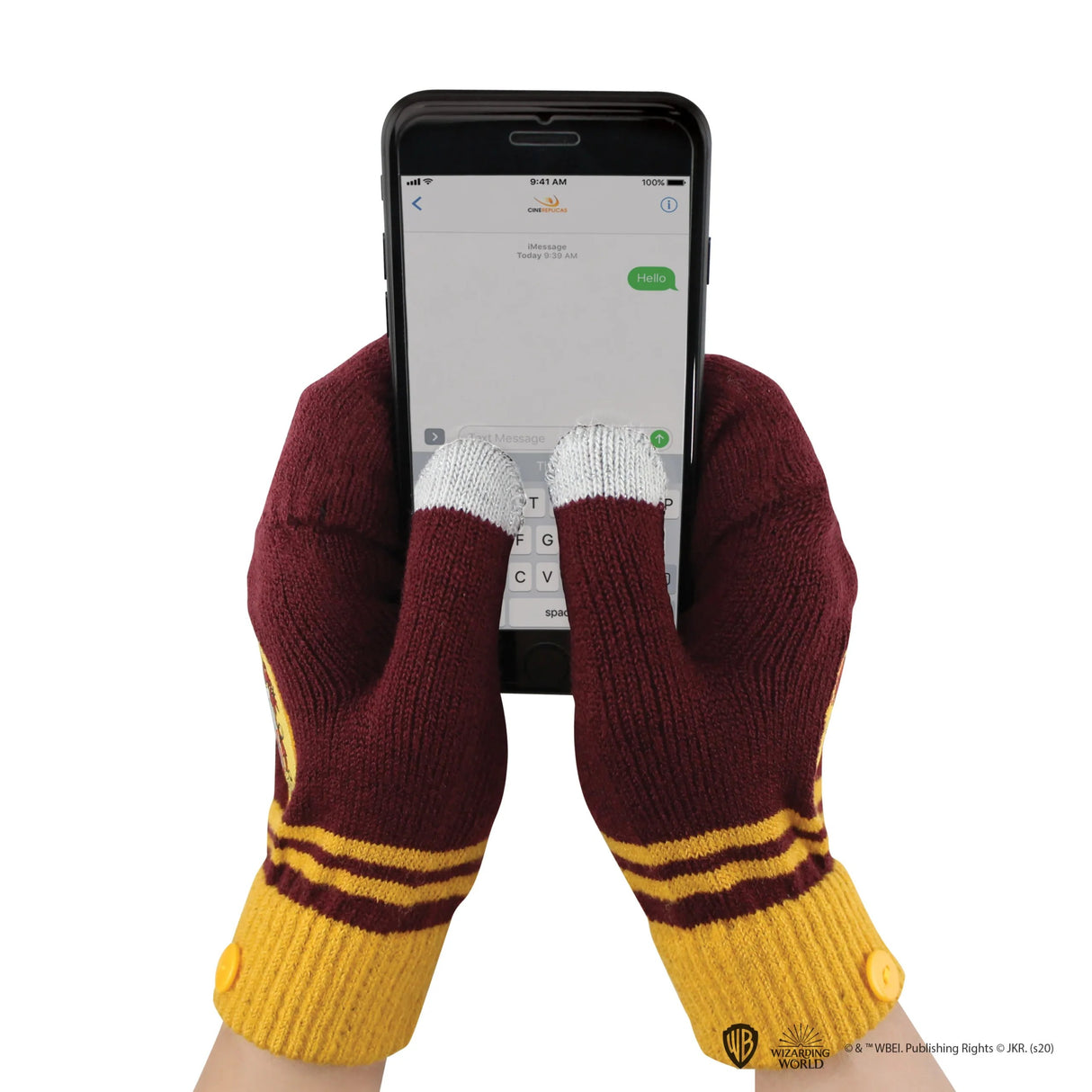Gloves Mitten Fingerless - Gryffindor
