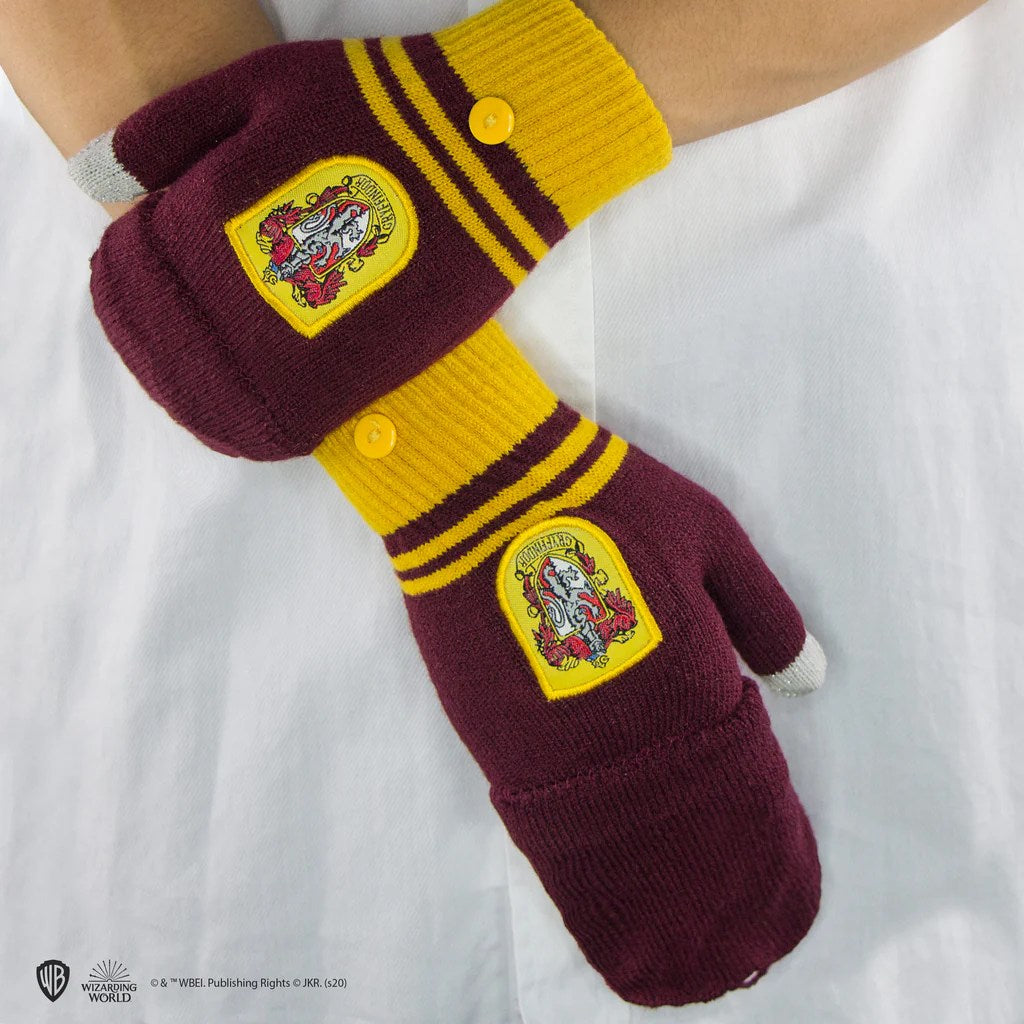 Gloves Mitten Fingerless - Gryffindor