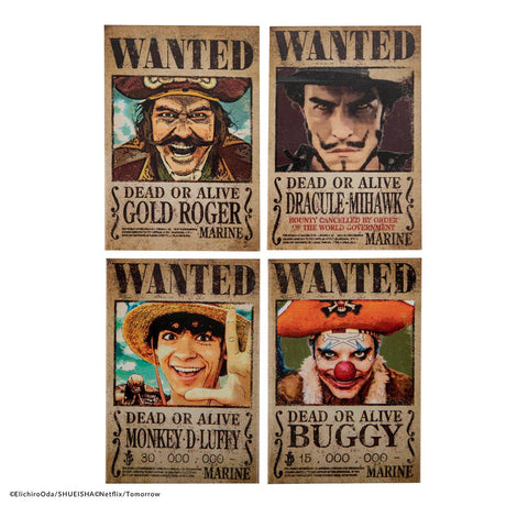 Set of 4 One Piece Wanted Magnets - Shop Magnets At Gift Moments - 2