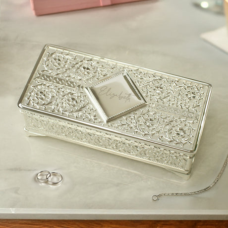 Personalised Silver Plated Jewellery Box - Shop At Gift Moments - 3