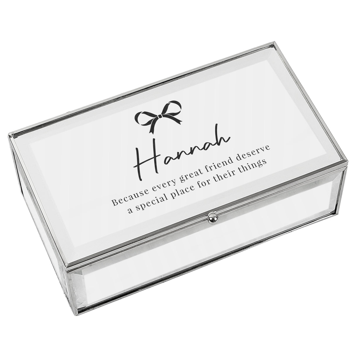 Personalised Bow Mirrored Jewellery Box - Shop At Gift Moments - 5