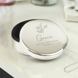 Personalised Floral Round Trinket Box - Shop At Gift Moments - 1