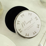 Personalised Bow Round Trinket Box - Shop At Gift Moments - 2