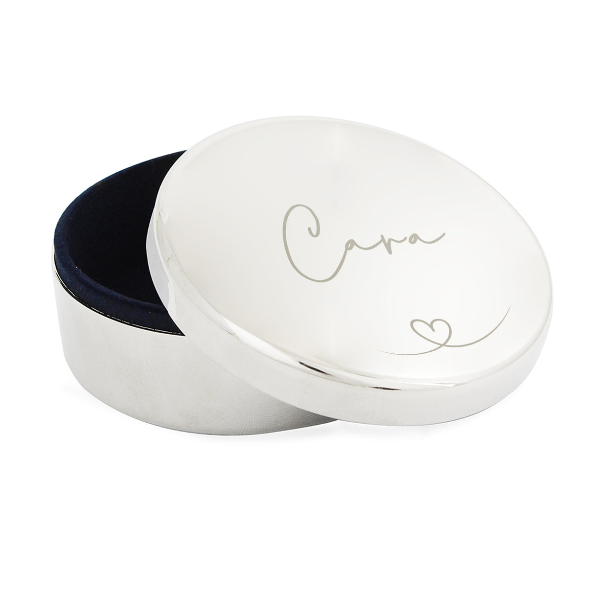 Personalised Heart Round Trinket Box - Shop At Gift Moments - 4