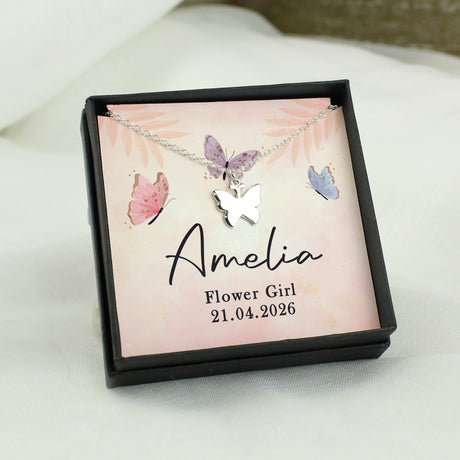 Personalised Sentiment Card & Butterfly Necklace - Shop At Gift Moments - 3