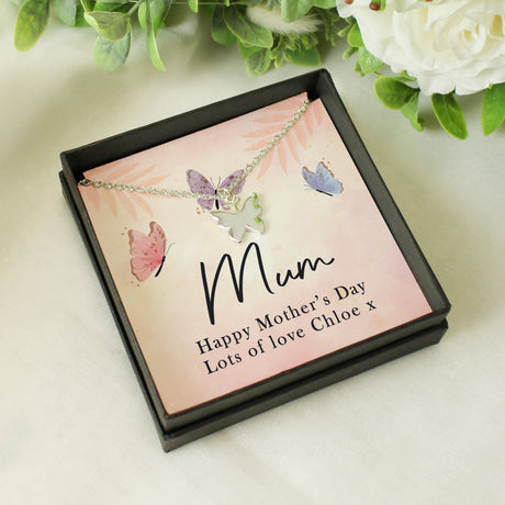 Personalised Sentiment Card & Butterfly Necklace - Shop At Gift Moments - 4