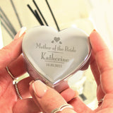 Personalised Mother of the Bride Heart Trinket Box