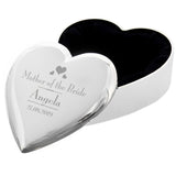 Personalised Mother of the Bride Heart Trinket Box