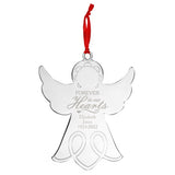 Personalised In Our Hearts Angel Metal Decoration