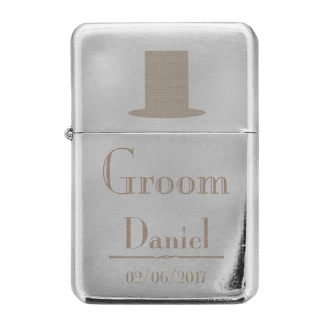 Personalised Decorative Wedding Groom Lighter