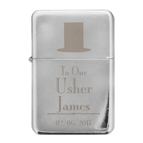 Personalised Decorative Wedding Usher Lighter